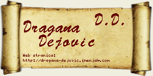 Dragana Dejović vizit kartica